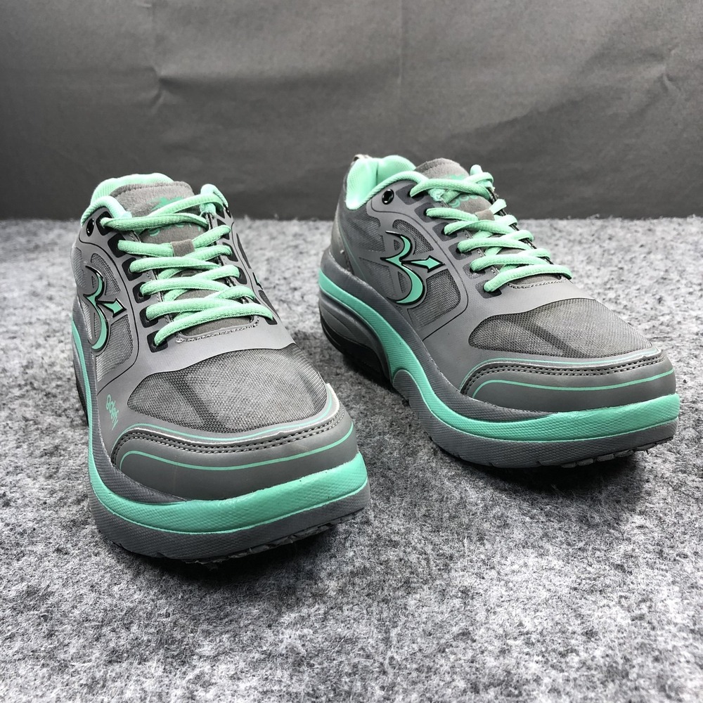 Gravity Defyer Shoes Womens Size 10 Gray Mint Walking Sneakers TB9022FGU-W